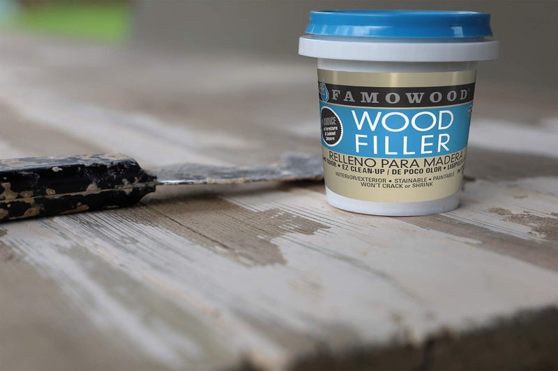 FamoWood 40042126 Latex Wood Filler - 1/4 Pint, Natural - Image 5